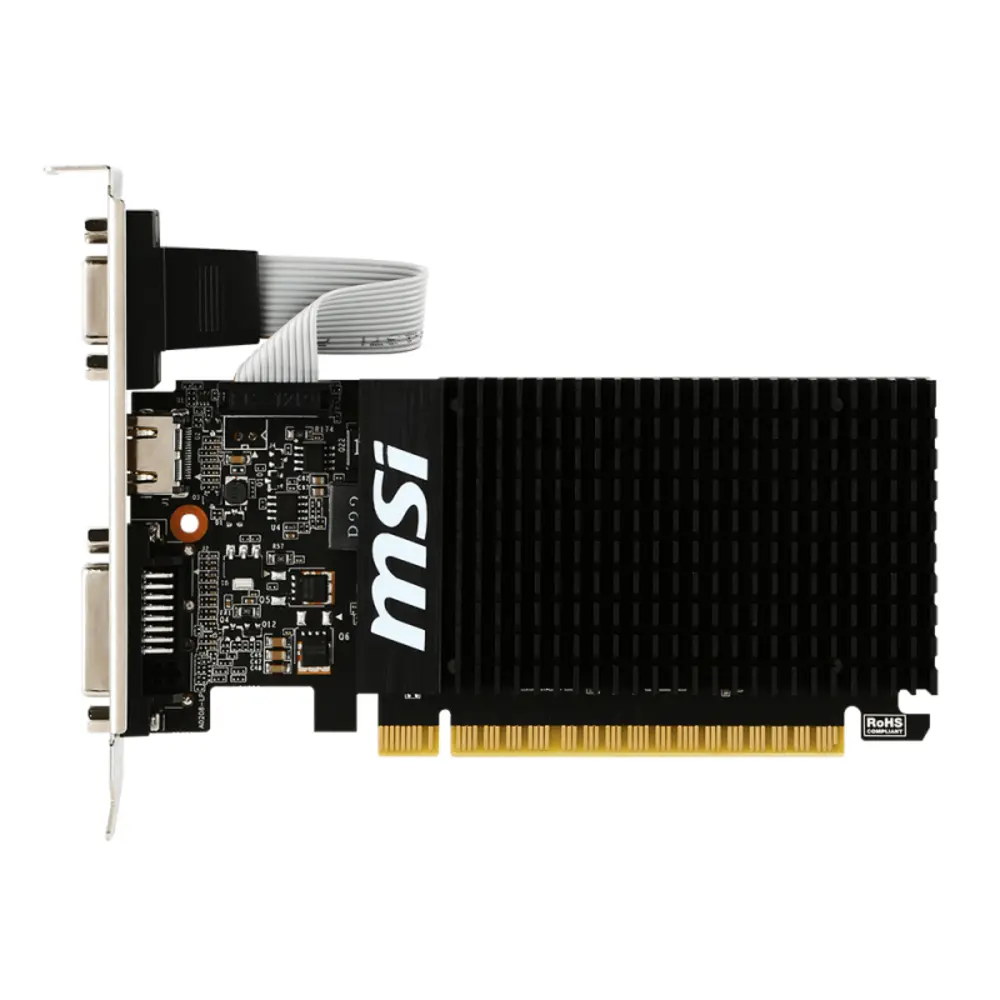 MSI Nvidia Graphic Card GT710 2GB DDR3 2GD3H LP view 2
